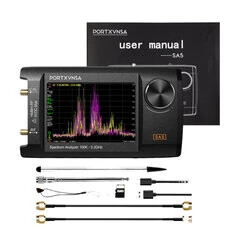 SA5 4-caliwy wyświetlacz Szeroki zakres częstotliwości 100kHz do 6GHz Analizator RF Bateria 5000mAh Opcjonalnie 32GB MicroSD Wys