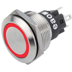EAO 82-6651.1114 EAO Series82 82-6651.1114 22mm Illum Button Mo Silver Red 24V