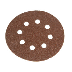 Faithfull 8128 Hook &amp; Loop Sanding Disc DID3 Holed 125mm x 80G (Pack 5)