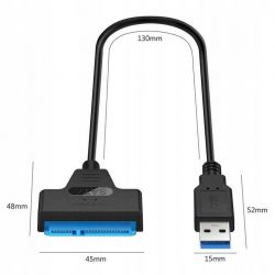 ADAPTER USB 3.0 SATA DO DYSKU HDD SSD PRZEJŚCIÓWKA