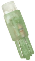 Lampka kontrolna Zielony 12V dc Klin LED średnica 4.5mm długość 20.3mm