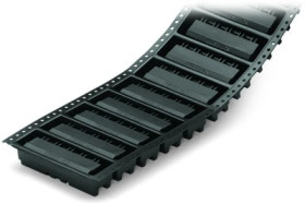 Pin header, 2 pole, pitch 7.5 mm, angled, black, 231-832/001-000/105-604/997-405