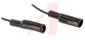 Przewód z zaciskiem krokodylkowym BU-3131-A-24-0, PVC, 5A, 300V ac, kolor: Czarny, dł. 600mm, Mueller Electric