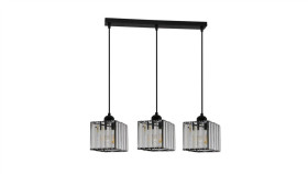Lampa Wisząca Galactico 3 Linia Czarna Lp-2383/3L Light Prestige