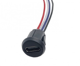 GNIAZDO USB-C OKRAGLE 4 PRZEW OBUD ZATRZ