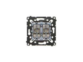 SIMON 55 Wyłącznik krzyżowy podwójny z podświetleniem (mechanizm) szybkozłącza SW7/2L2MR KONTAKT SIMON