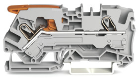 Blok zacisków przelotowych WAGO poziomy: Pojedynczy 20 → 8AWGWciskany zacisk Cage Clamp TOPJOB S, 2106 raster: