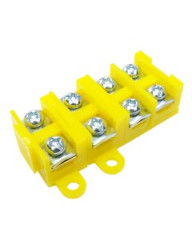 Kostka elektryczna listwa zaciskowa 4 torowa 4mm² Pawbol E.4002