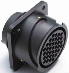 Circular connector, 22 pole, crimp connection, bayonet locking, straight, Y5015-000000008781