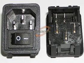 KOMPUTEROWY WTYK DO OBUDOWY Z PRZEŁĄCZNIKIEM IEC