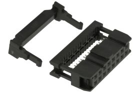 Gniazdo; IDC; FC16/IDC16; 16 torów; 2x8; proste; 2,54mm; selektywnie złocone; na taśmę; zaciskany; Connectar; RoHS