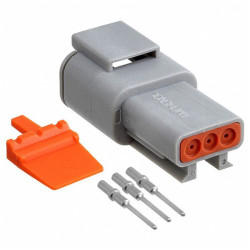 Amphenol ATM04-3P-KIT01 Conn Female Unshrouded 3POS 16-22AWG Crimp