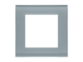 SIMON 55 Ramka 1 pojedyncza Nature szkło mrożone szare TRN1/176 KONTAKT SIMON