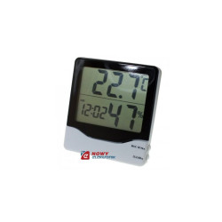 Termometr wewn.i wilgotn.+zegar termo-higrometr