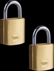 Y110B/25/113/2 Padlock, brass, 25 mm, 2 pieces