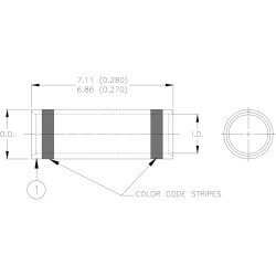 Butt connectorwith insulation, 0.15-0.61 mm², AWG 26 to 20, transparent red, 7.11 mm, 680332-000