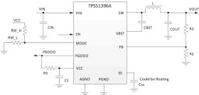 4.5-V to 24-V, 8-A synchronous step-down voltage regulator