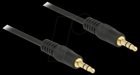 83746 Stereo Jack Cable 3.5 mm 3 pin male &gt; male 2 m black