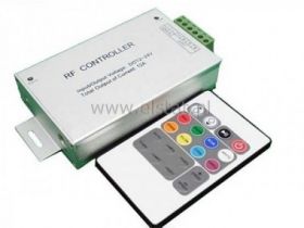 Sterownik taśm LED RGB z pilotem radiowym ( +) 4A