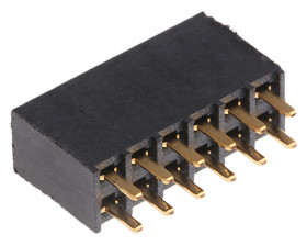 Gniazdo PCB 12 -pinowe 2 -rzędowe raster: 2.54mm typu płytka – płytka Proste Przewlekany