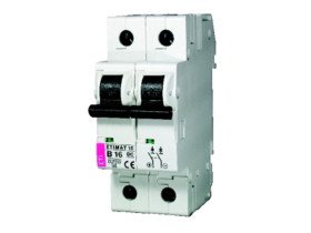 Wyłącznik nadprądowy PV DC C 16A 2P 6kA ETIMAT 10-DC 002138716 ETI