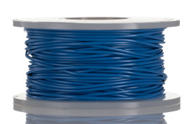Przewód montażowy 0,13 mm² Niebieski Alpha Wire PVC 26 AWG 300 V dł. 30m 7/0,16 mm +105°C CA Prop 65, certyfikat CSA,