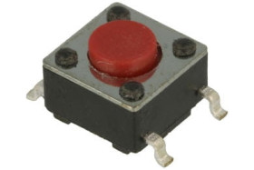 Microswitch TACT, wymiar 6,2x6,2mm, wysokość 4,3mm