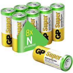GP SUP910A359S8 Super N Battery Alkaline 1.5V 8piece Everyday Devices