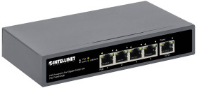 Intellinet PoE-Powered 5-Port Gigabit Switch sieciowy RJ45 10 / 100 / 1000 MBit/s IEEE 802.3af (12.95 W), IEEE 802.3at (