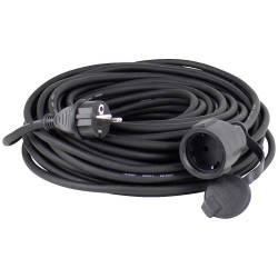 as - Schwabe 60383 Cable Extension 16A Black 10m H07RN-F 3G 2.5mm&#xB2;