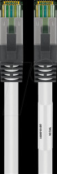 55128 Patch cable Cat. 8.1 S/FTP, 7,5m, white