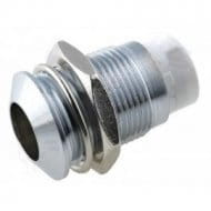 AC10 oprawka diody LED 10mm, chromowana, wypukła