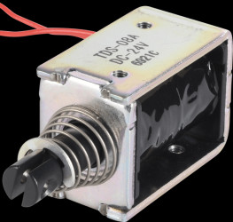 TDS-08A KOMBI 24VDC Solenoid monostable, 6 mm, 5.1 N, 3.4 W