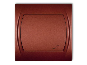 LOGO Wyłącznik schodowy brązowy metalik 9LWP-3 KARLIK