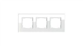 Gira Ramka Potrójna Gira Esprit Szkło Białe