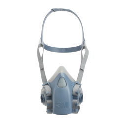 Maska oddechowa S Niebieski, szary Półmaska