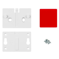Uchwyt montażowy naścienny dwuczęściowy biały