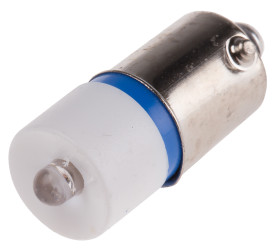 Lampka kontrolna Niebieski 130V ac BA9s LED średnica 10mm długość 24mm