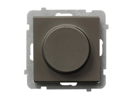 SONATA Ściemniacz uniwersalny + LED funkcja wyłącznika czasowy i "time to bed" czekoladowy metalik ŁP-8RL2/m/40 OSPEL