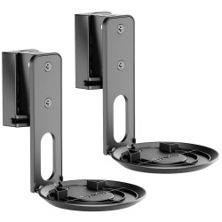 My Wall HS40L Wall mount Rotatable Tiltable Black 2 pcs Speaker Brackets