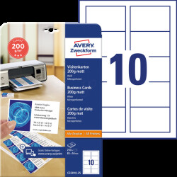 C32010-25 250 business cards with micro perforation