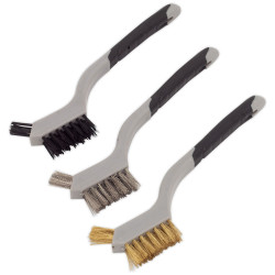 Sealey WB100 Wire Brush Set 3pc Miniature
