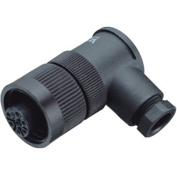 Binder 99-4218-70-07 F 6-8mm Angled Cable Mnt 6&#x2B;PE Pin with Screw Termination