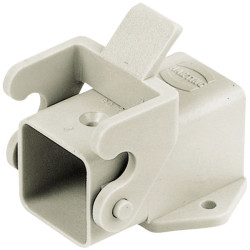 Harting 09 20 003 0820 Han&#xAE; 3 A Angled Base Housing Bulkhead Thermoplastic