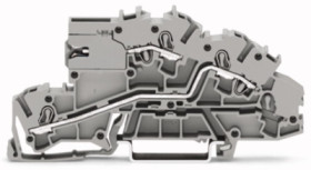 Installation terminal block, spring-clamp connection, 0.25-4.0 mm², 24 A, 4 kV, gray, 2003-7659