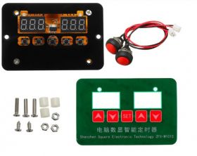 TIMER PODWÓJNY 12V Z PRZEKANIKIEM W1015