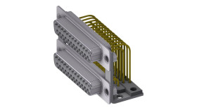 Złącze D-Sub 50-pinowe Żeński Proste Montaż na płytce drukowanej raster 2.84mm
