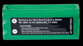 800 mAh, NiMH for DIRT DEVIL Libero M606