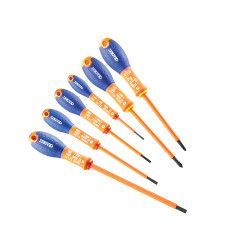 Expert E160910 Insulated Screwdriver Set, 6 Piece SL/PH