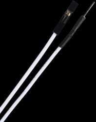 Flexible jumpers, 15 cm, plug/socket, white